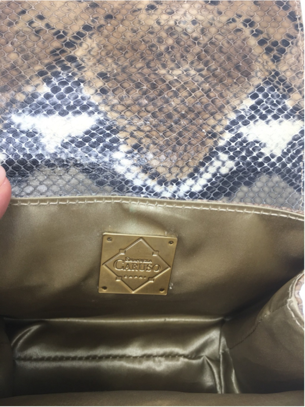 python snakeskin handbag - Picture 12 of 12